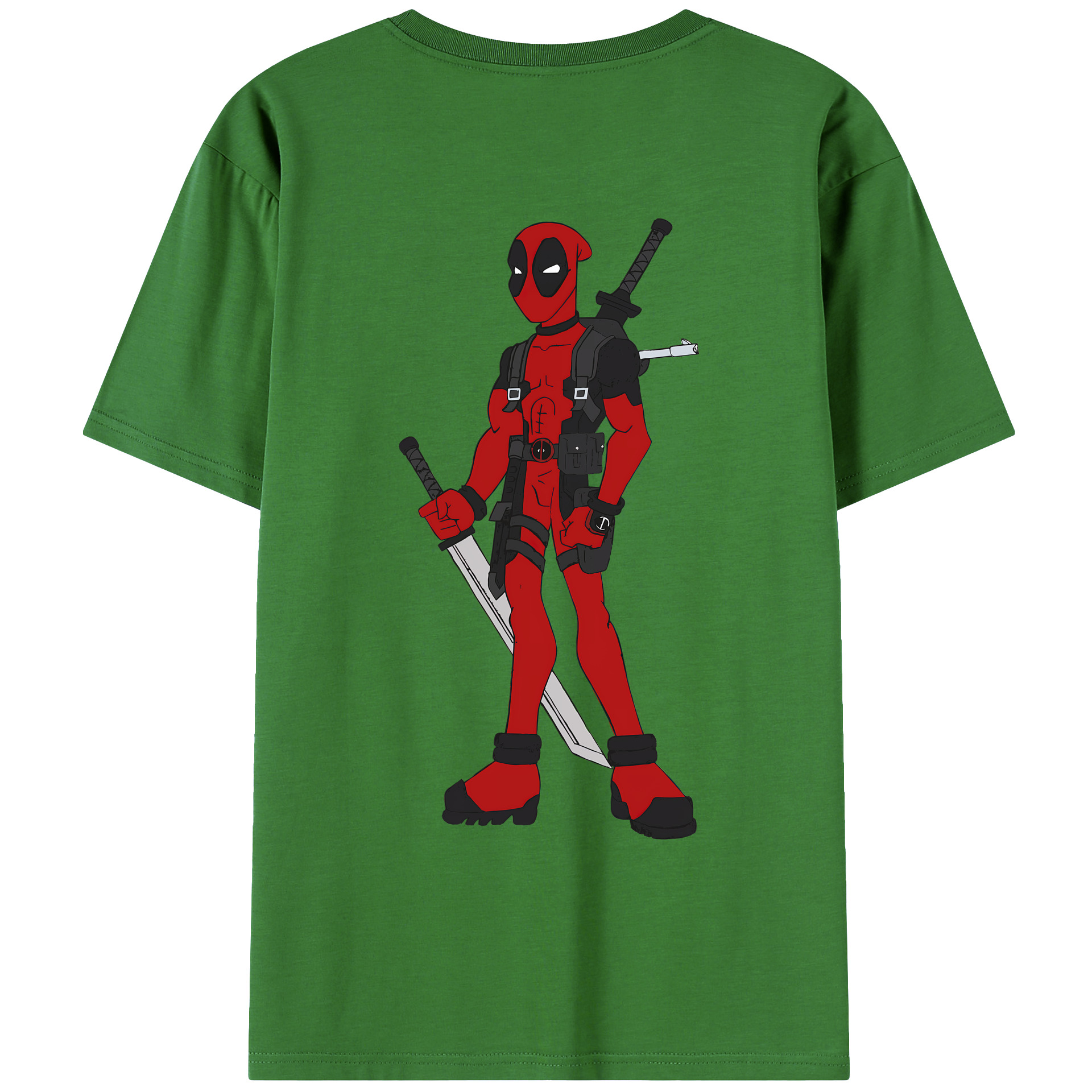 （画像用） Deadpool デッドプール レディース半袖Tシャツ(バックプリント)